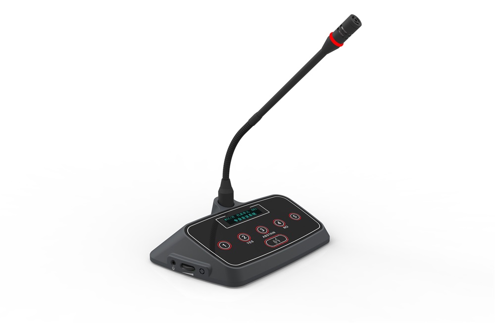 桌面(miàn)式觸摸代表發(fā)言表決單元（帶OLED液晶顯示）  KD-6013D