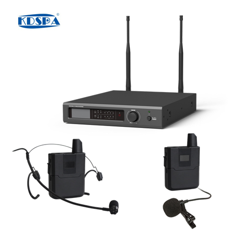 E-U200PL U段一拖二領夾頭戴式無線話筒帶網絡DSP控制